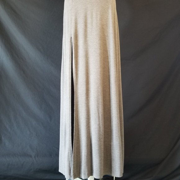 ABERCROMIBIE Heather Grey Soft Stretch Maxi Skirt S - Picture 4 of 9